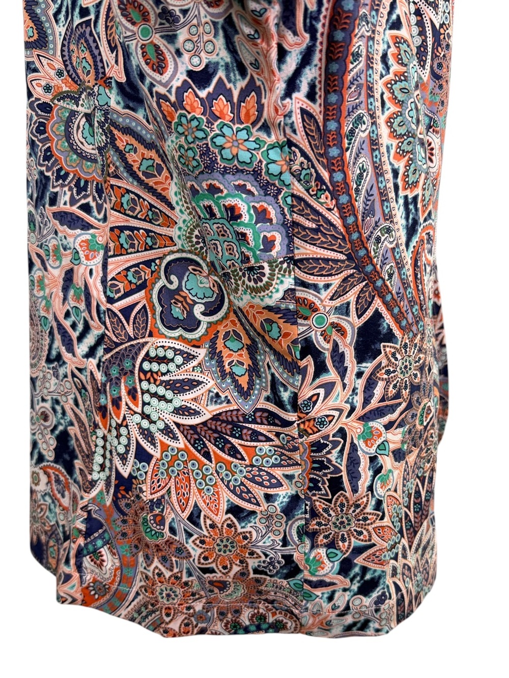 Bedford Fair Medium Paisley Blazer Jacket Stretch Cotton Boho - Picture 6 of 11